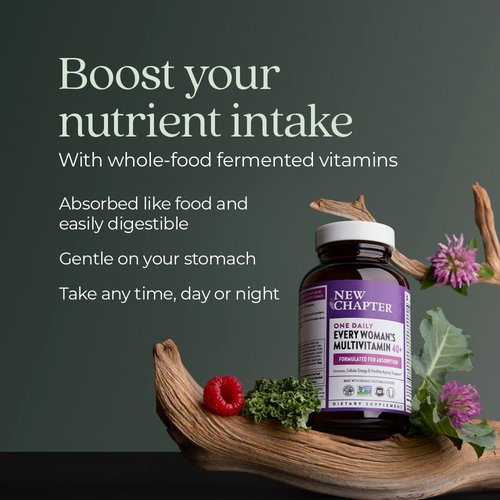 New Chapter Every Woman's One Daily 40+, Women's Multivitamin for Energy, Healthy Aging + Immune Support, 30 tablets